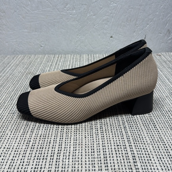 Arromic Women's Pumps, Closed Toe Chunky Heels for Women, Square Toe sz 8.5 - Picture 3 of 10